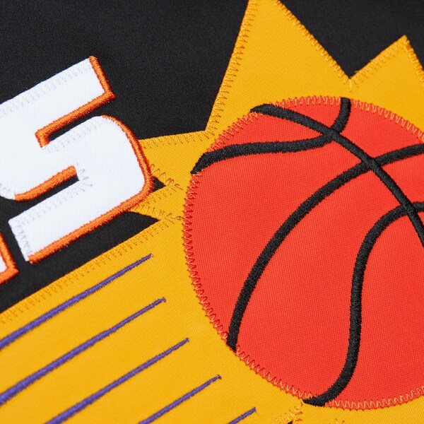 Phoenix Suns Black Lightweight Satin Raglan Full-Snap Jacket