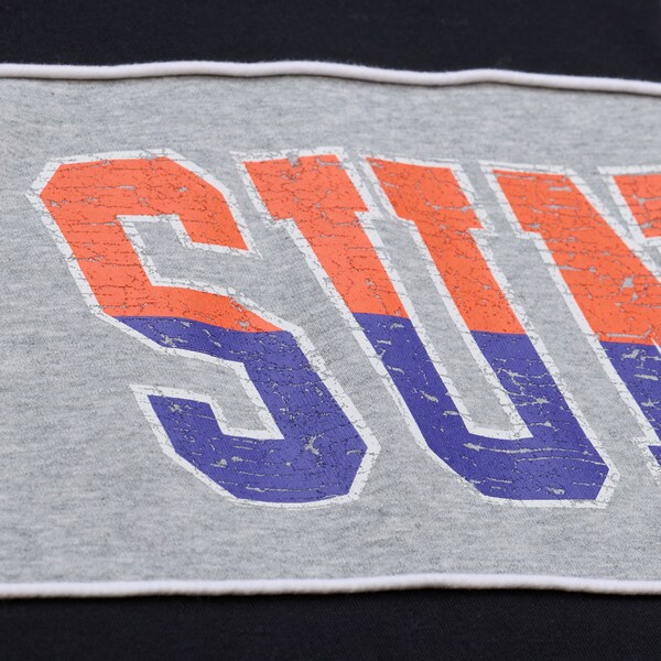 Phoenix Suns Black/Heather Gray Fleece Crewneck Sweatshirt 5 Phoenix Suns Black/Heather Gray Fleece Crewneck Sweatshirt