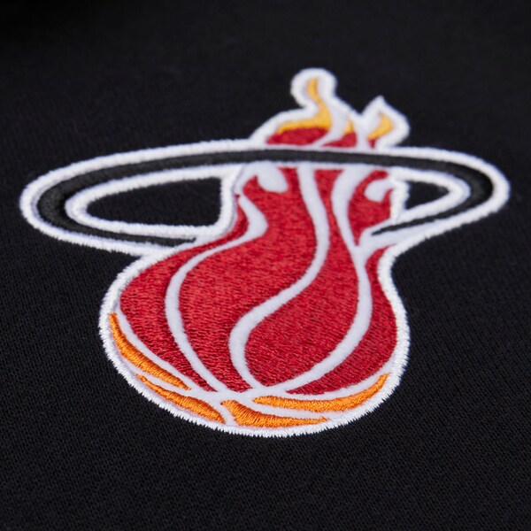 Miami Heat Black Courtside Fleece Full-Snap Jacket 5 Miami Heat Black Courtside Fleece Full-Snap Jacket