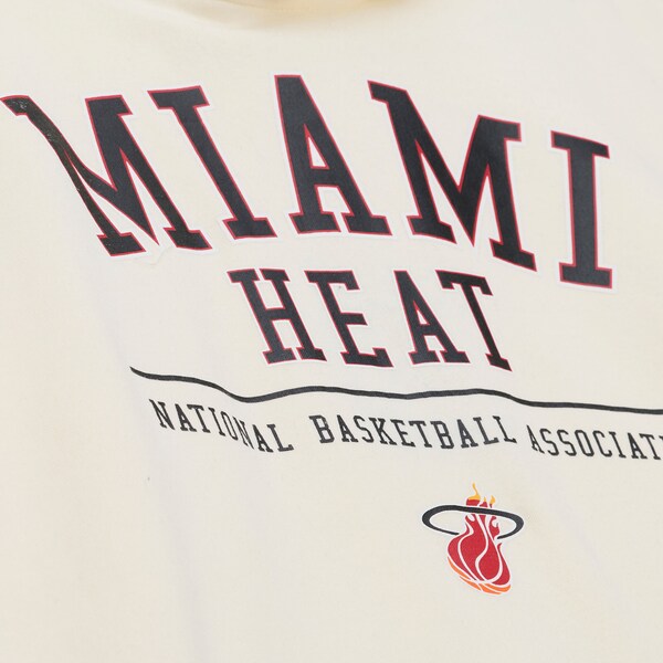 Miami Heat Cream Walk-Off Fleece Hoodie 4 Miami Heat Cream Walk-Off Fleece Hoodie