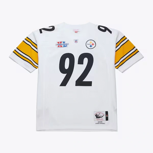 James Harrison Pittsburgh Steelers 2005 White Authentic Jersey