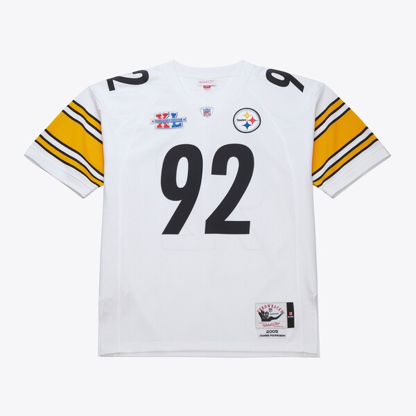 James Harrison Pittsburgh Steelers 2005 White Authentic Jersey