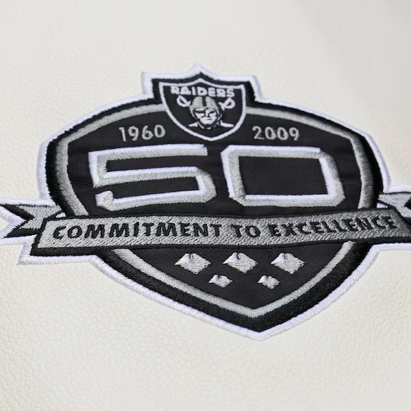Oakland Raiders Brown/Cream Dusted Varsity Full-Snap Jacket 7 Oakland Raiders Brown/Cream Dusted Varsity Full-Snap Jacket