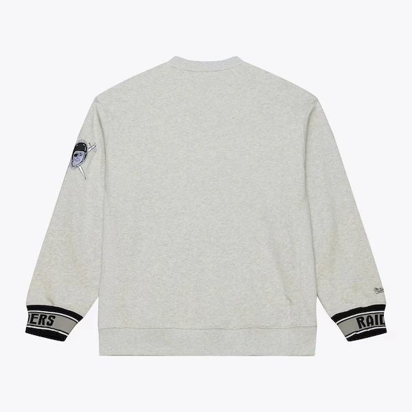 Oakland Raiders Heather Gray Team Celebration Fleece Sweatshirt