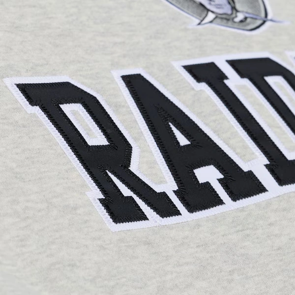 Oakland Raiders Heather Gray Team Celebration Fleece Sweatshirt