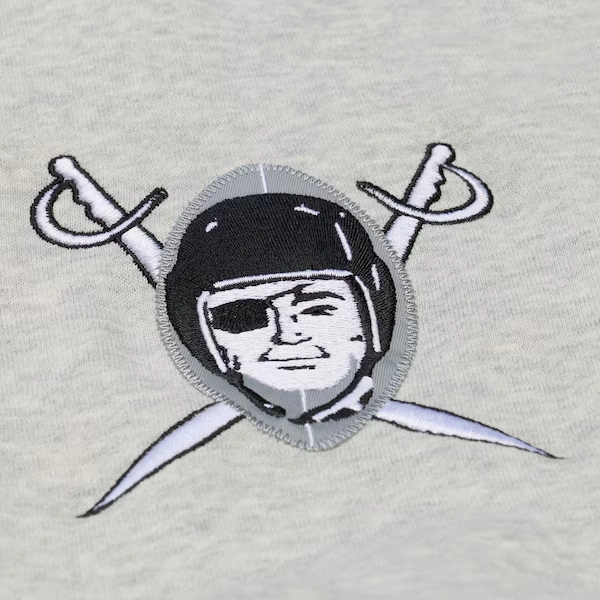 Oakland Raiders Heather Gray Team Celebration Fleece Sweatshirt