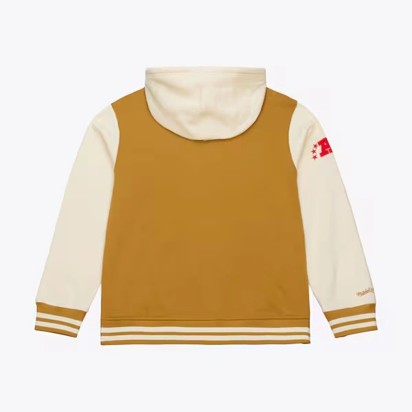 Oakland Raiders Brown/Cream Dusted Fleece Full-Snap Jacket