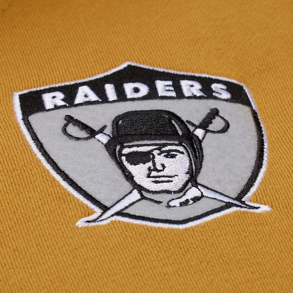 Oakland Raiders Brown/Cream Dusted Fleece Full-Snap Jacket