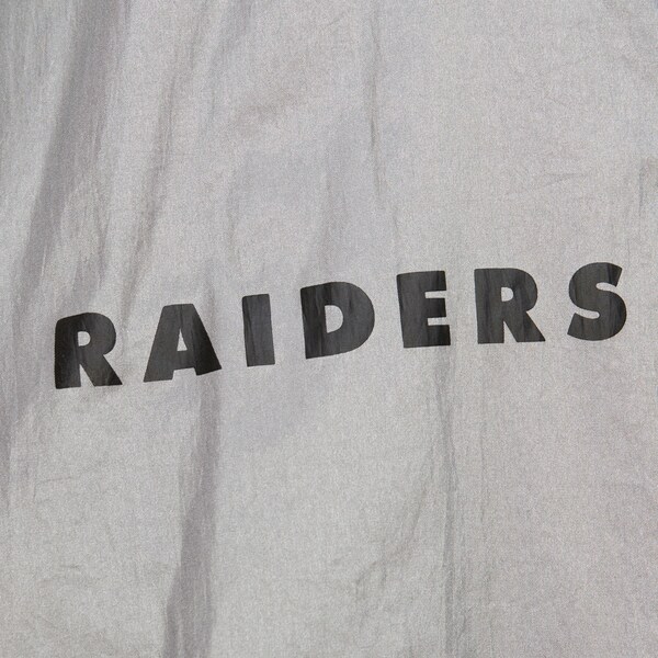 Oakland Raiders Black Vintage Logo Big Shot Premium Windbreaker Full-Zip Jacket