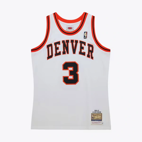 Allen Iverson Denver Nuggets 2006-07 White Authentic Jersey