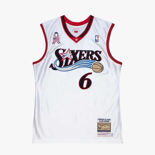 Allen Iverson 2002 NBA All-Star Game White Authentic Jersey