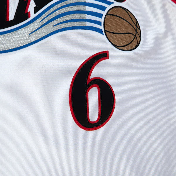 Allen Iverson 2002 NBA All-Star Game White Authentic Jersey 4 Allen Iverson 2002 NBA All-Star Game White Authentic Jersey