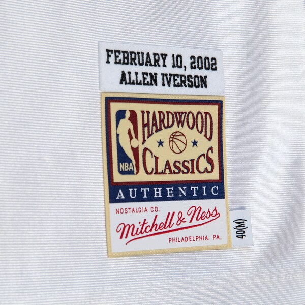 Allen Iverson 2002 NBA All-Star Game White Authentic Jersey 5 Allen Iverson 2002 NBA All-Star Game White Authentic Jersey