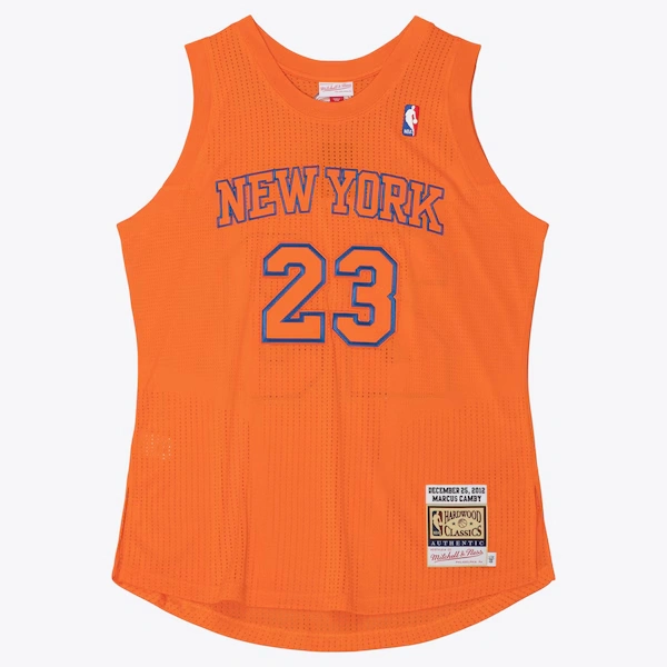 Marcus Camby New York Knicks 2012-13 Orange Authentic Jersey