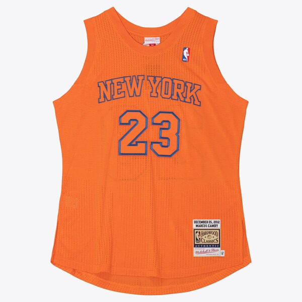 Marcus Camby New York Knicks 2012-13 Orange Authentic Jersey