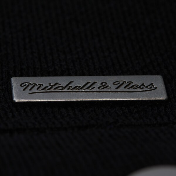 Mitchell & Ness Black Full-Snap Sweater 5 Mitchell & Ness Black Full-Snap Sweater