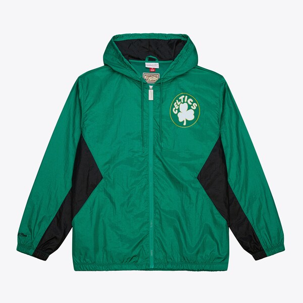 Boston Celtics Kelly Green Playmaker Vintage Full-Zip Windbreaker Jacket