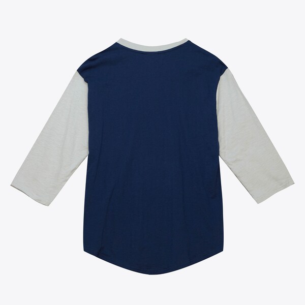 Georgetown Hoyas Navy Legendary Slub 3/4-Sleeve Henley Top