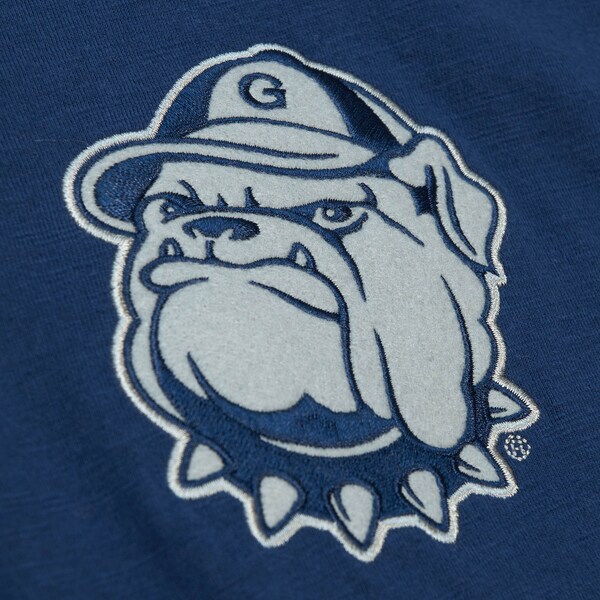 Georgetown Hoyas Navy Legendary Slub 3/4-Sleeve Henley Top