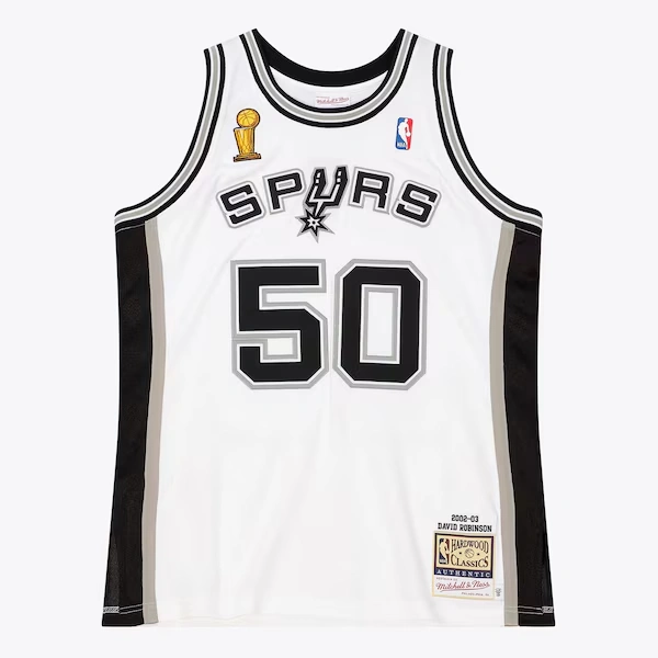 David Robinson San Antonio Spurs 2002-03 White Authentic Jersey