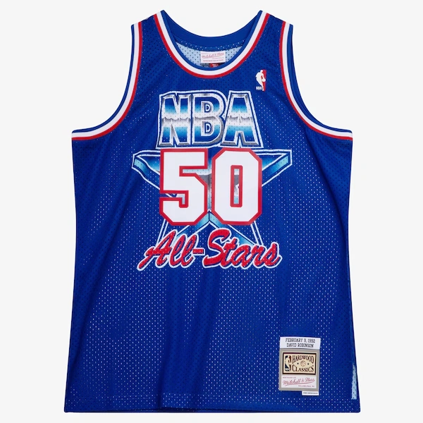David Robinson 1992 NBA All-Star Game Royal Swingman Player Jersey