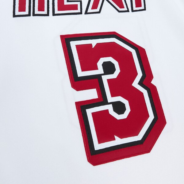 Dwyane Wade Miami Heat 2007-08 White Authentic Jersey 4 Dwyane Wade Miami Heat 2007-08 White Authentic Jersey