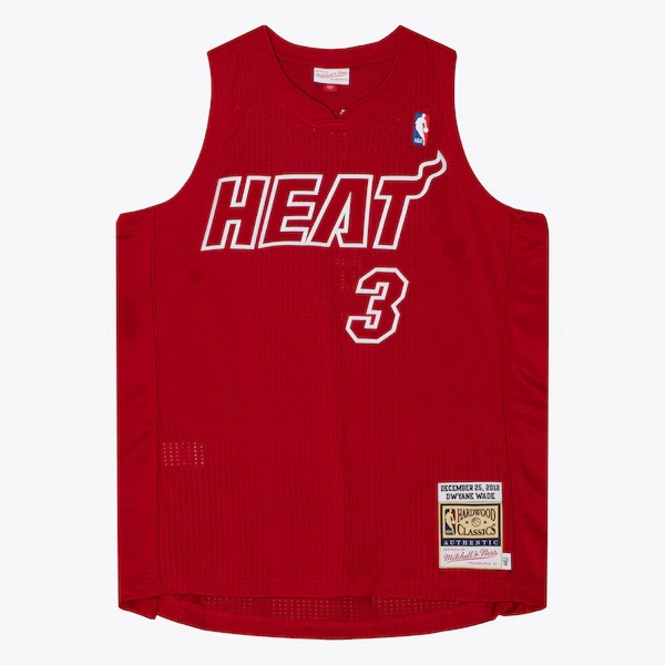 Dwyane Wade Miami Heat 2012-13 Red Authentic Jersey