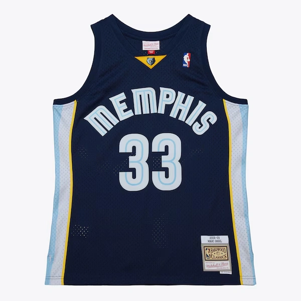 Marc Gasol Memphis Grizzlies 2008-09 Navy Swingman Throwback Jersey