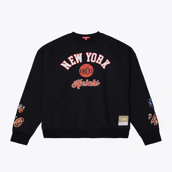 Women's New York Knicks Black Premium Fleece Sweatshirt