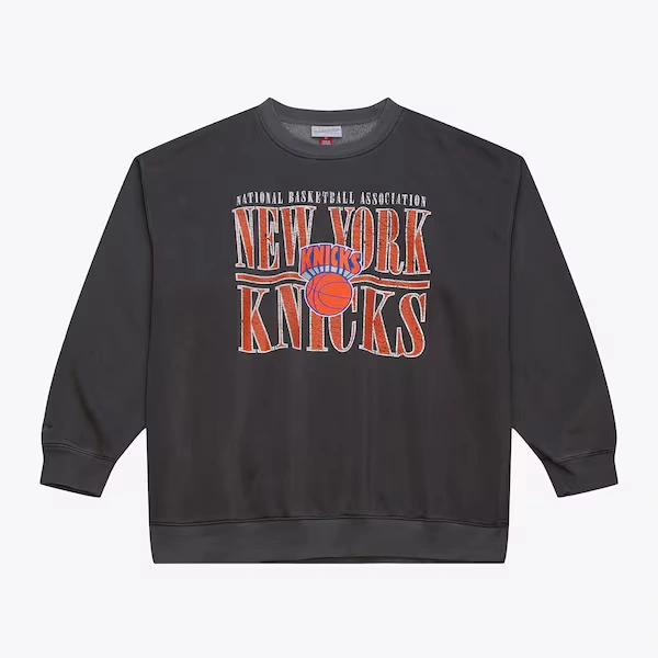 New York Knicks Charcoal Downtown Fleece Sweatshirt