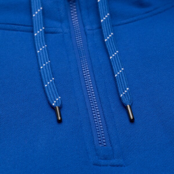 New York Knicks Blue Throwback Quilted Fleece Quarter-Zip Hoodie 4 New York Knicks Blue Throwback Quilted Fleece Quarter-Zip Hoodie