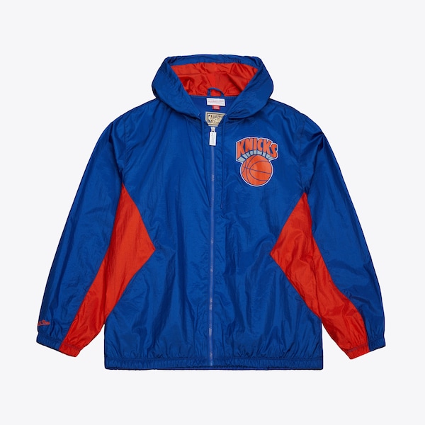 New York Knicks Blue Playmaker Vintage Full-Zip Windbreaker Jacket