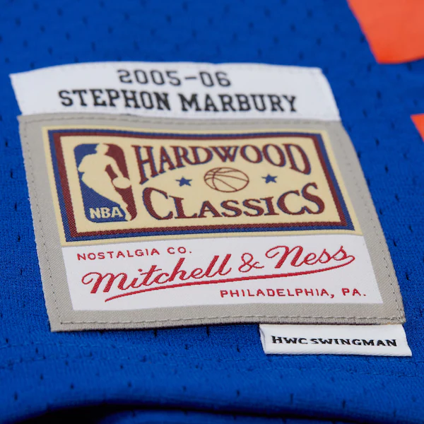 Stephon Marbury New York Knicks 2005-06 Blue Swingman Jersey 6 Stephon Marbury New York Knicks 2005-06 Blue Swingman Jersey