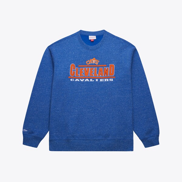 Cleveland Cavaliers Royal Throwback Fleece Crewneck Sweatshirt