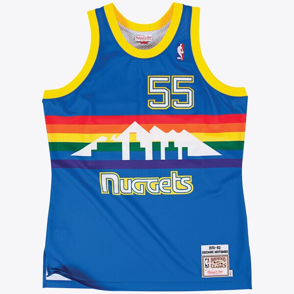 Dikembe Mutombo Denver Nuggets 1991-92 Royal Authentic Jersey
