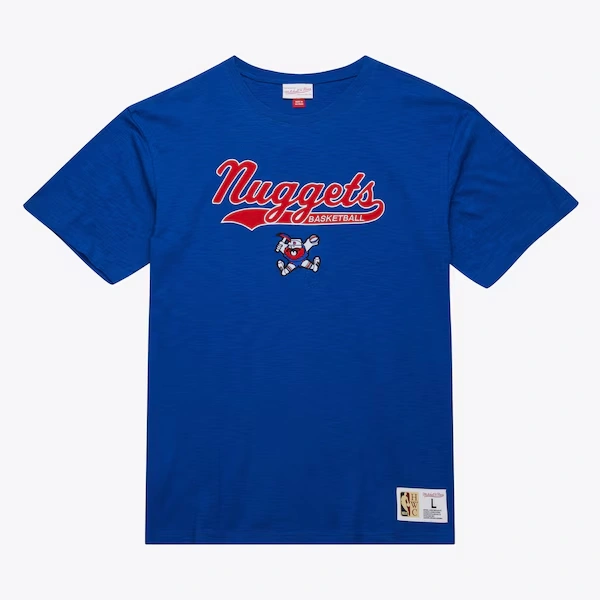 Denver Nuggets Royal Vintage Logo Legendary Slub T-Shirt