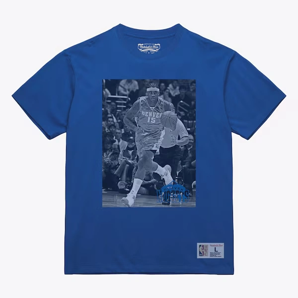 Carmelo Anthony Denver Nuggets Blue Hardwood Classics Downtown Vintage T-Shirt