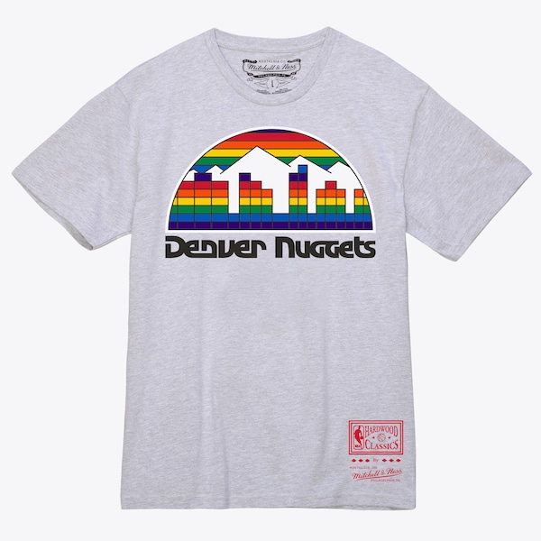Denver Nuggets Heather Gray Basic Logo T-Shirt