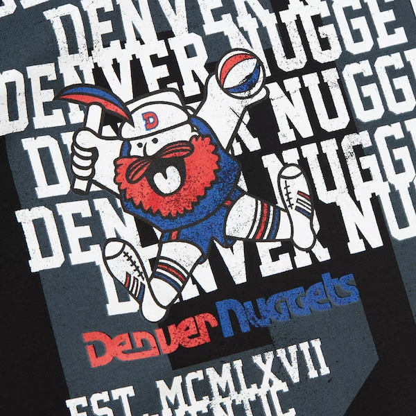 Denver Nuggets Black Hardwood Classics Home Team Long Sleeve T-Shirt