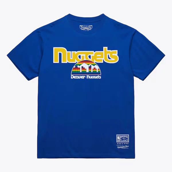 Denver Nuggets Royal Hardwood Classics Evergreen T-Shirt