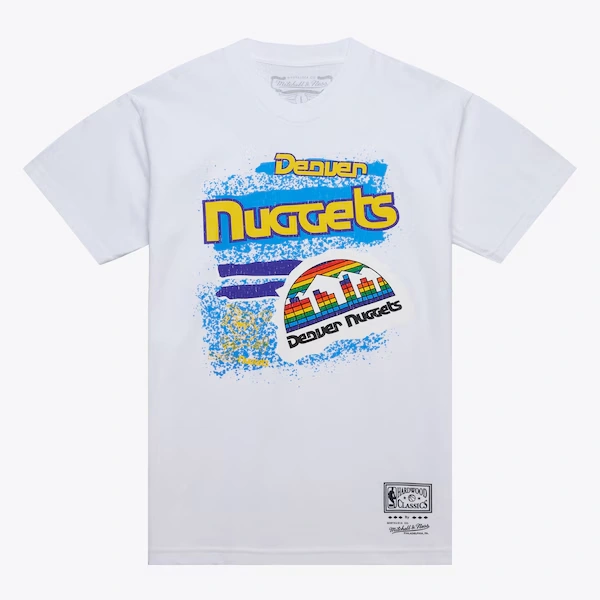 Men's White Denver Nuggets Destination Leisure Graphic T-Shirt