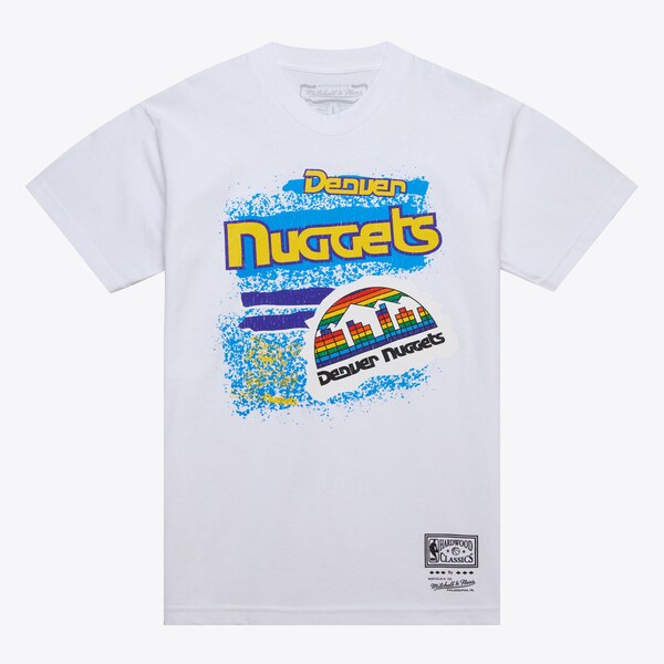 Men's White Denver Nuggets Destination Leisure Graphic T-Shirt