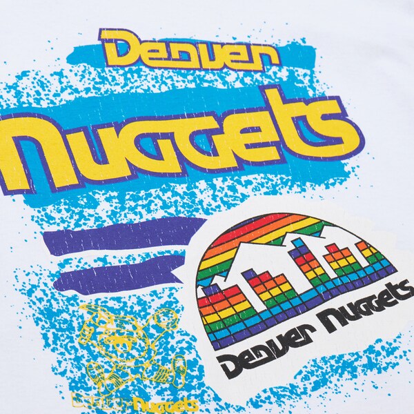Men's White Denver Nuggets Destination Leisure Graphic T-Shirt