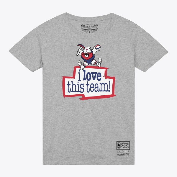 Denver Nuggets Heather Gray Hardwood Classics I Love This Team T-Shirt