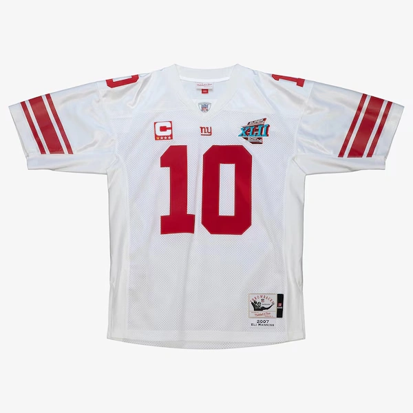 Eli Manning New York Giants White 2007 Authentic Jersey