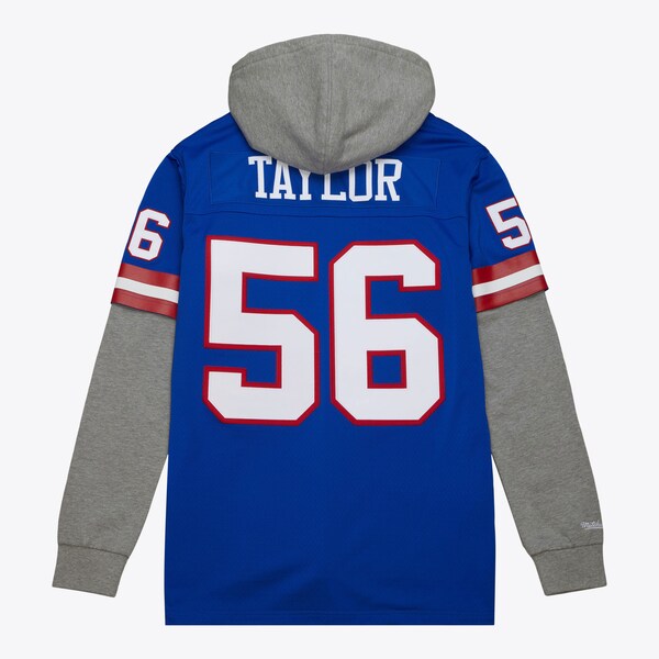 Lawrence Taylor New York Giants Royal M&N x Just Don Legacy Jersey Pullover Hoodie 3 Lawrence Taylor New York Giants Royal M&N x Just Don Legacy Jersey Pullover Hoodie