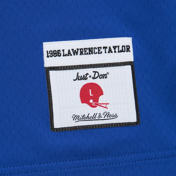 Lawrence Taylor New York Giants Royal M&N x Just Don Legacy Jersey Pullover Hoodie 5 Lawrence Taylor New York Giants Royal M&N x Just Don Legacy Jersey Pullover Hoodie