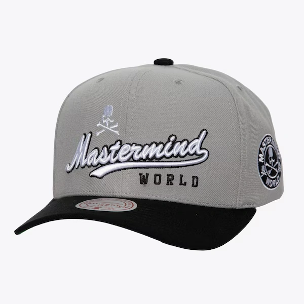 M&N Gray/Black Mastermind Adjustable Hat