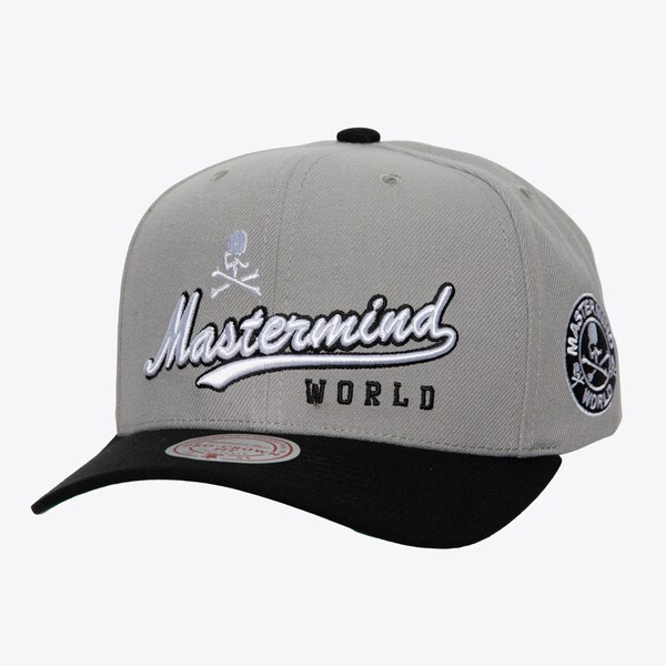 M&N Gray/Black Mastermind Adjustable Hat