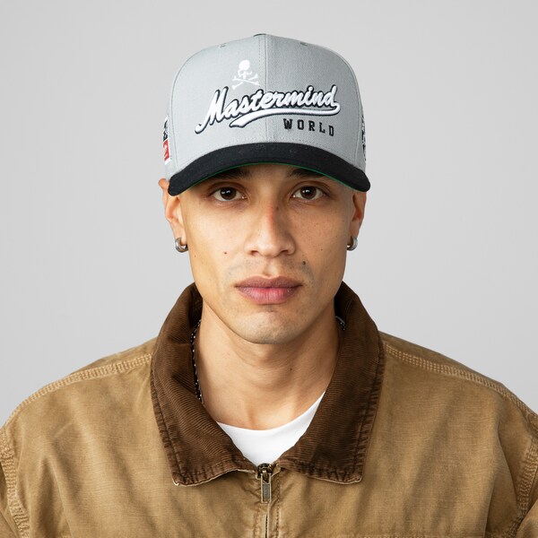 M&N Gray/Black Mastermind Adjustable Hat